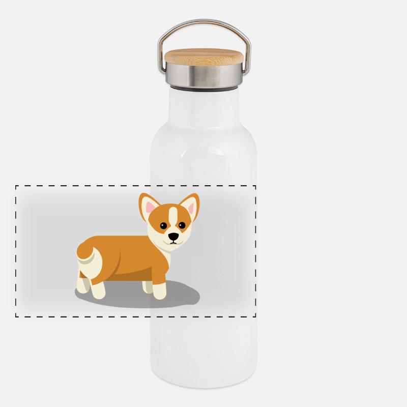 Corgi Gourde isotherme avec bouchon en bambou