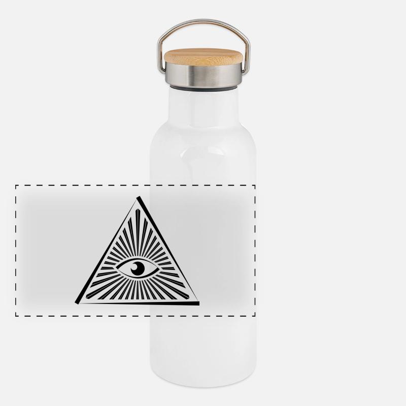 Illuminati Gourde isotherme avec bouchon en bambou