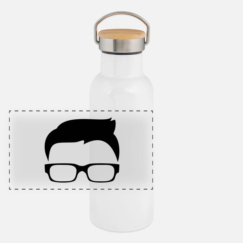 Hipster Gourde isotherme avec bouchon en bambou