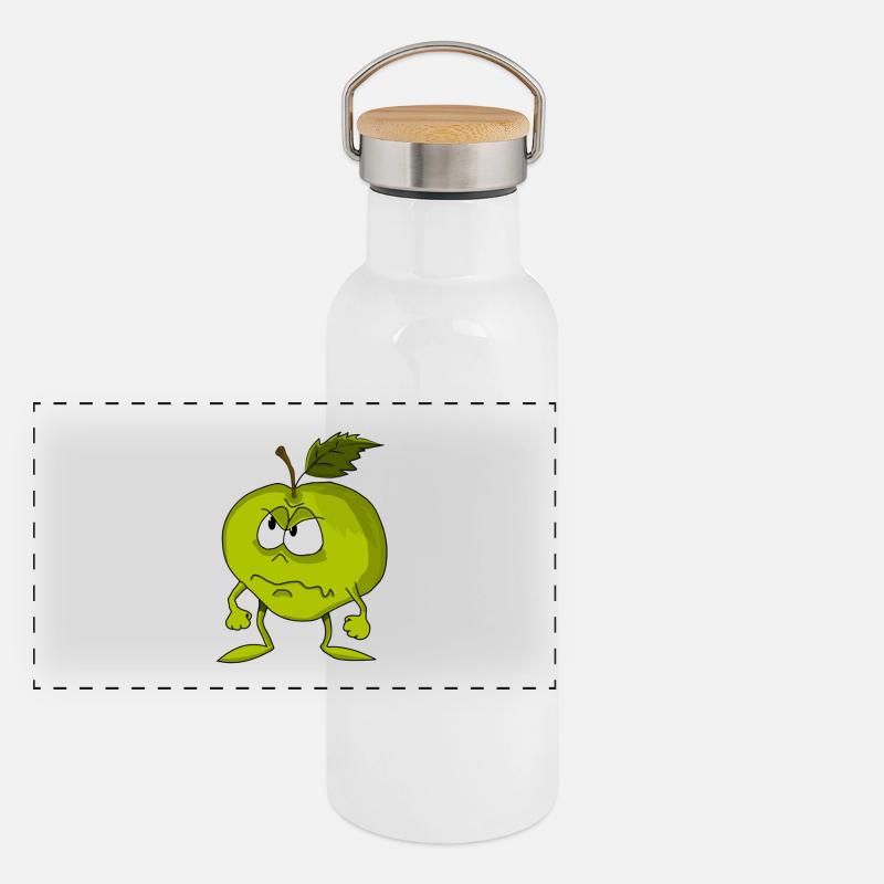 pomme Gourde isotherme avec bouchon en bambou