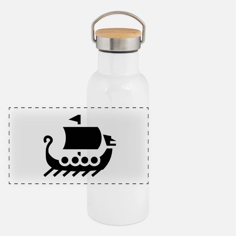 viking Panoramic Thermal Bottle with Bamboo Lid