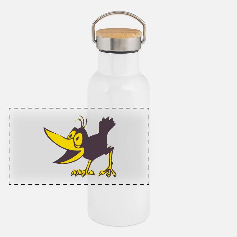 crow Panoramic Thermal Bottle with Bamboo Lid