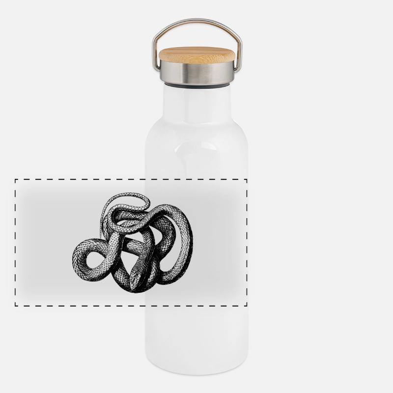 Snake Panoramic Thermal Bottle with Bamboo Lid