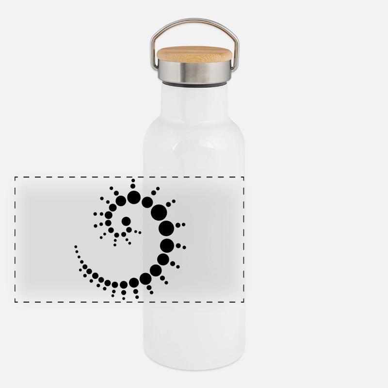 fossile Gourde isotherme avec bouchon en bambou