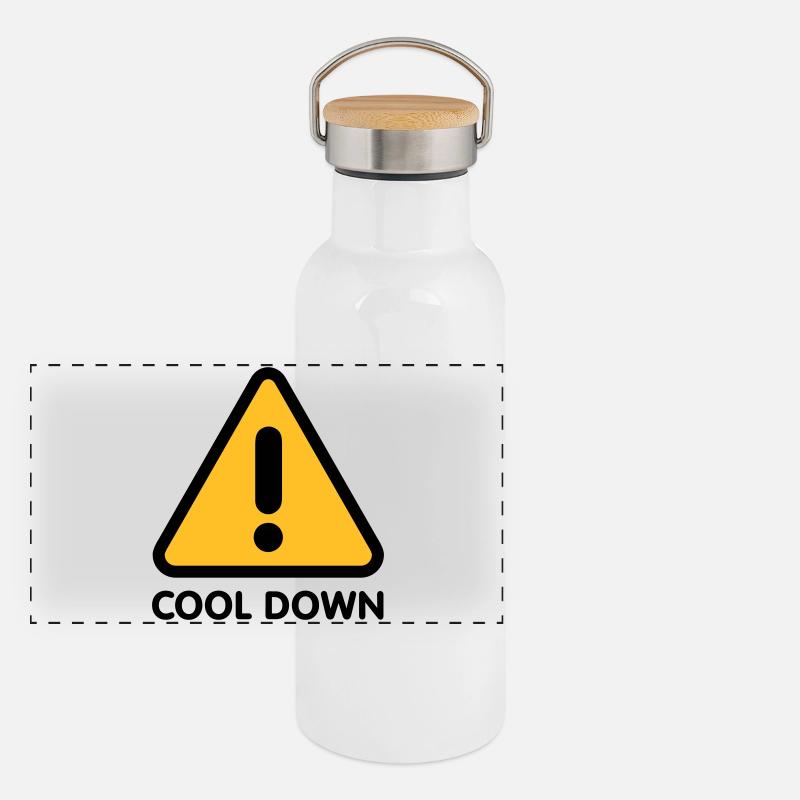 Cool down Panorama Thermosflasche mit Bambusdeckel