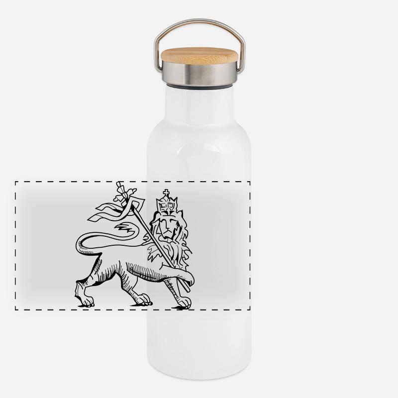 Lion of judah, ancient version by skashirts Panorama Thermosflasche mit Bambusdeckel