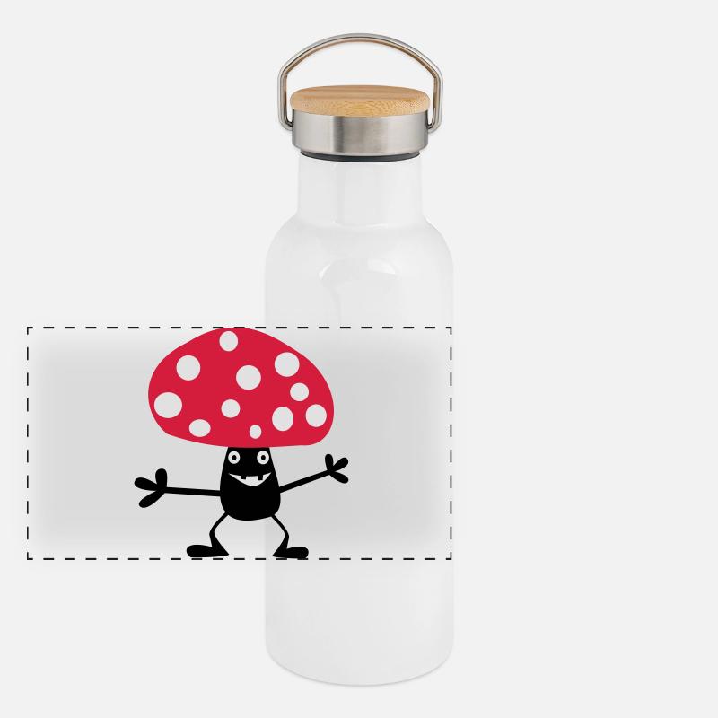 Naughty Toadstool Panoramic Thermal Bottle with Bamboo Lid