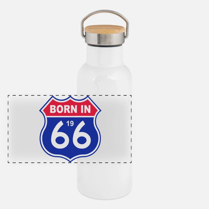 1966 Gourde isotherme avec bouchon en bambou