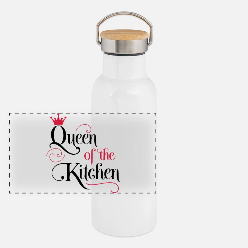 cuisine Gourde isotherme avec bouchon en bambou