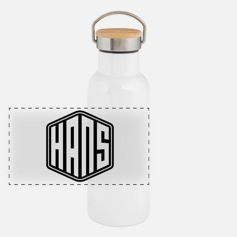 Hans Panorama Thermosflasche mit Bambusdeckel