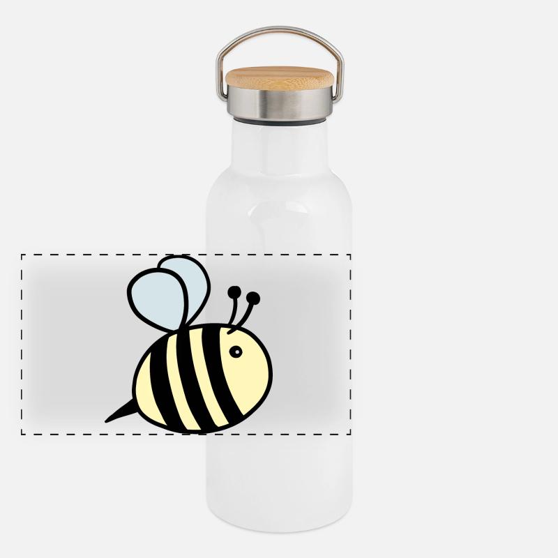 Pastel bourdon Gourde isotherme avec bouchon en bambou