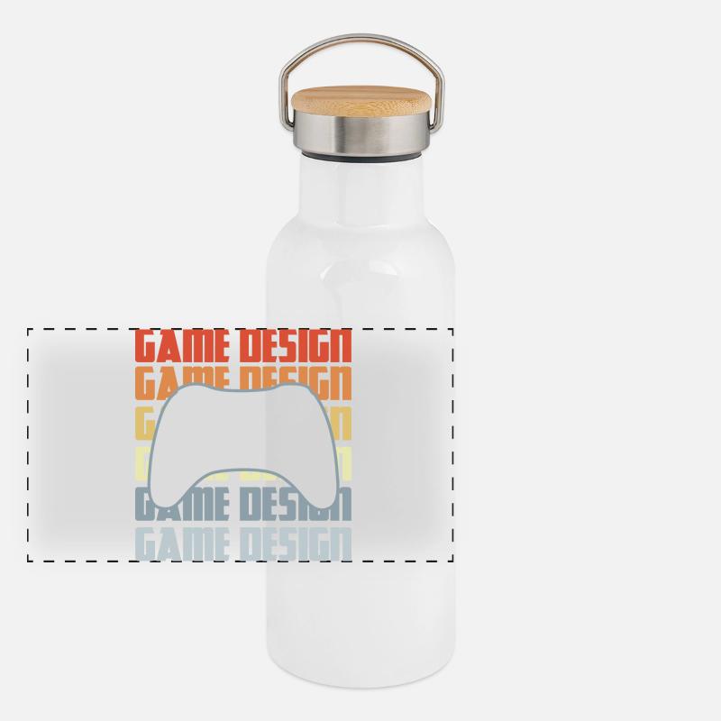 Développement de jeux Gourde isotherme avec bouchon en bambou