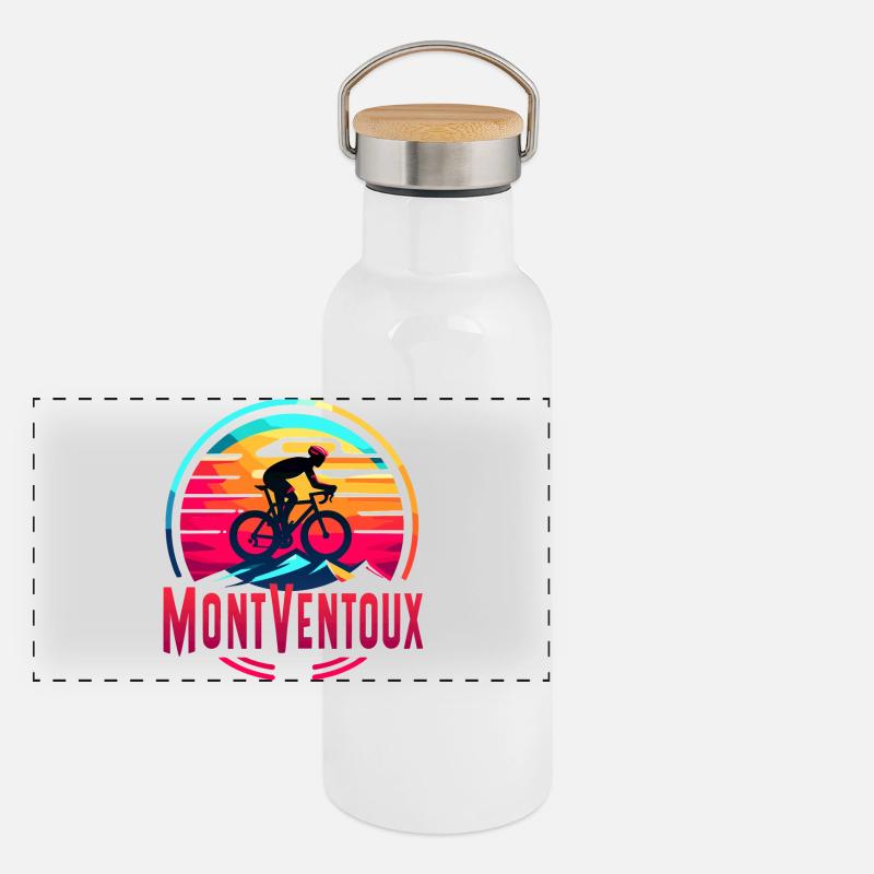 Mont Ventoux : un défi épique à vélo Gourde isotherme avec bouchon en bambou