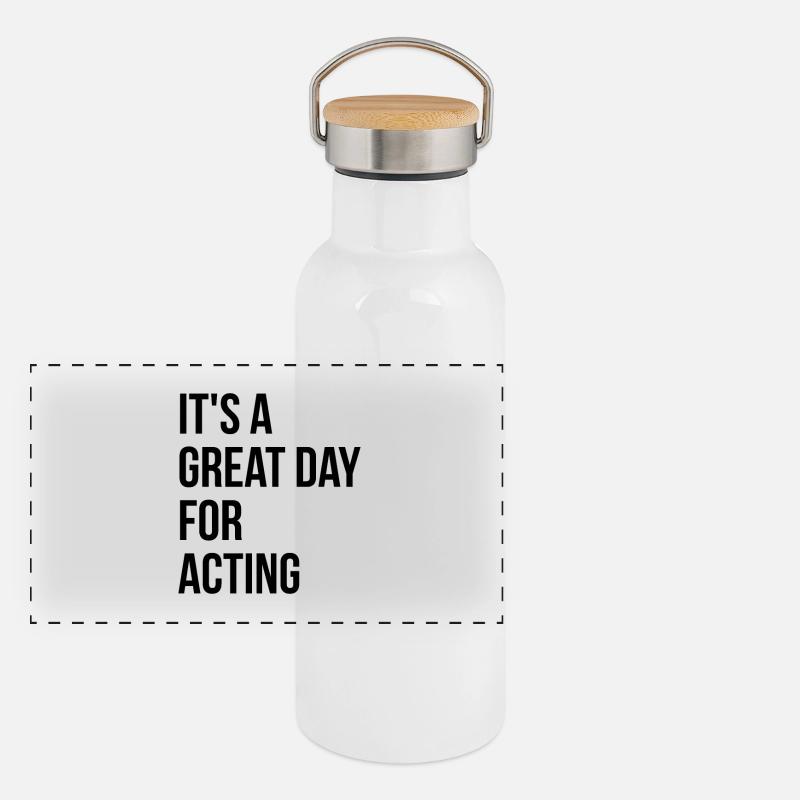 Acting Panoramic Thermal Bottle with Bamboo Lid