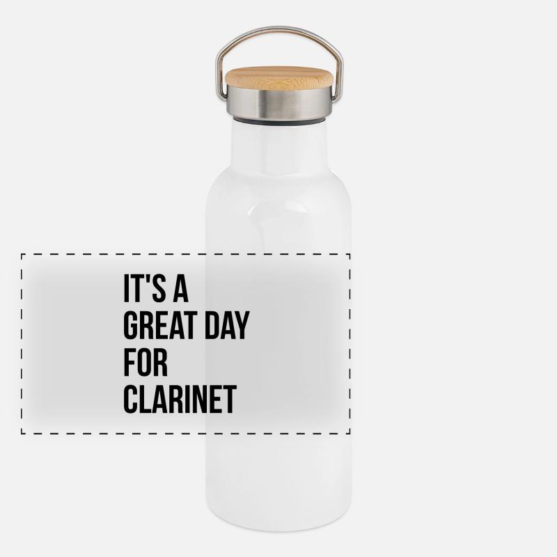 Clarinet Panoramic Thermal Bottle with Bamboo Lid