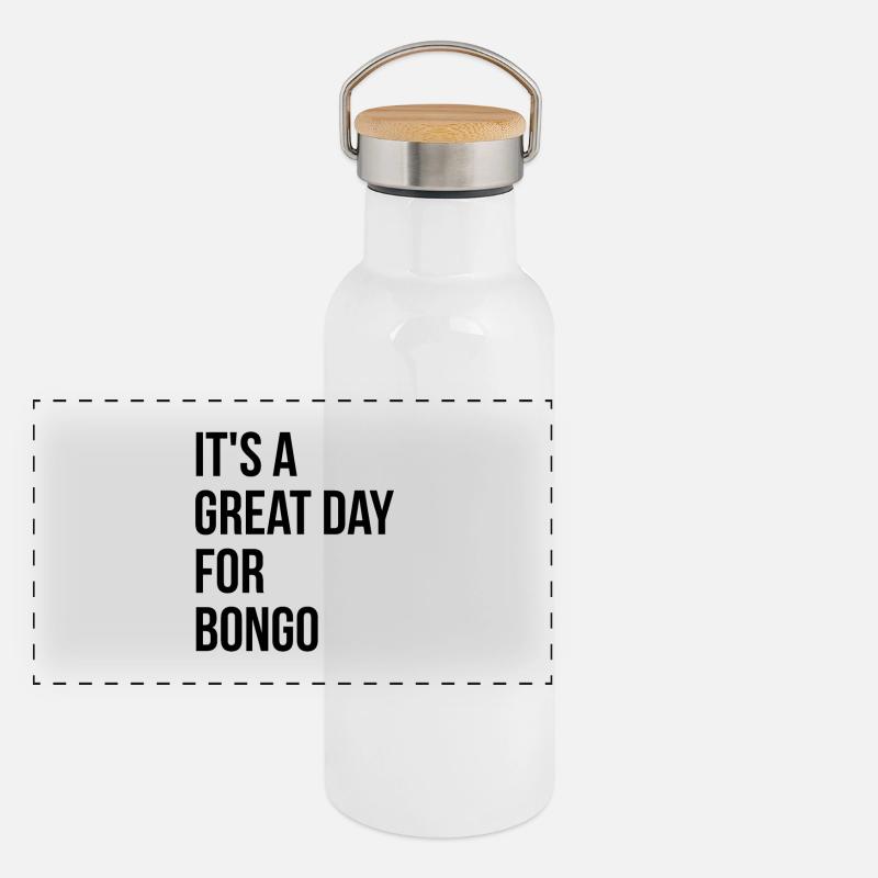 Bongo Gourde isotherme avec bouchon en bambou