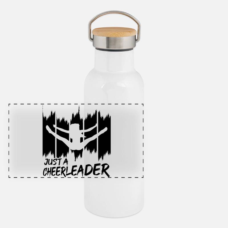 Cheerleader Panoramic Thermal Bottle with Bamboo Lid