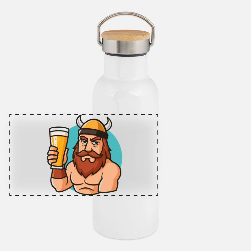 Viking Brewmaster Panorama Thermosflasche mit Bambusdeckel