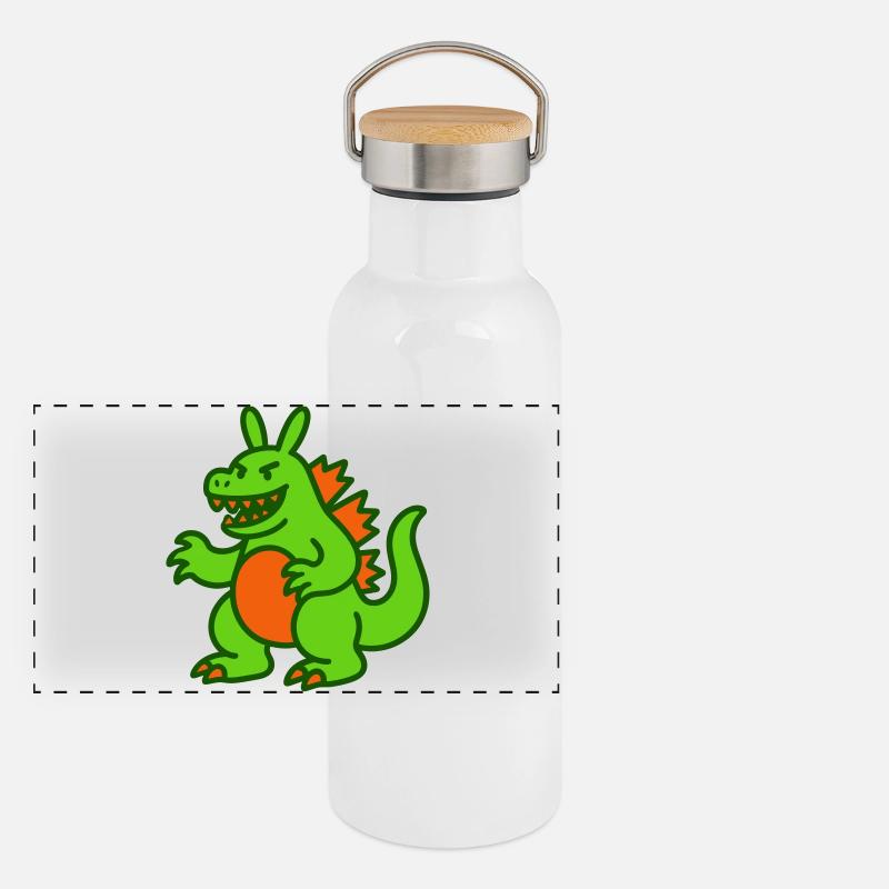 Panorama Thermosflasche mit Bambusdeckel