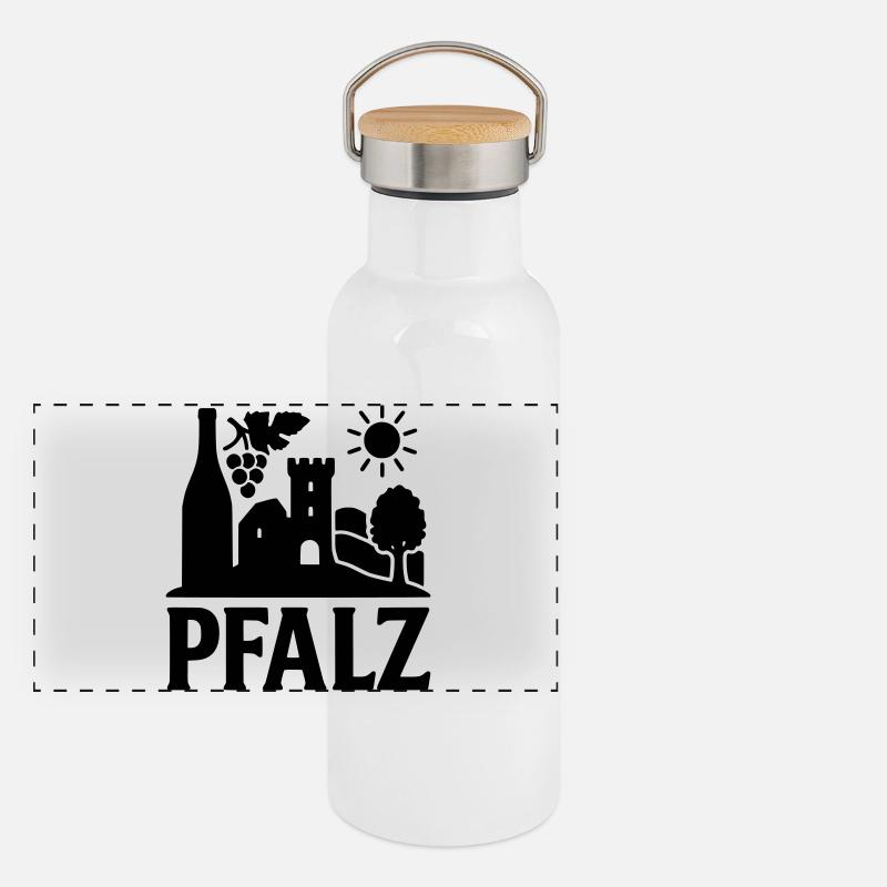 Monument du Palatinat Gourde isotherme avec bouchon en bambou