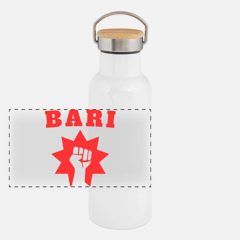 Bari Gourde isotherme avec bouchon en bambou