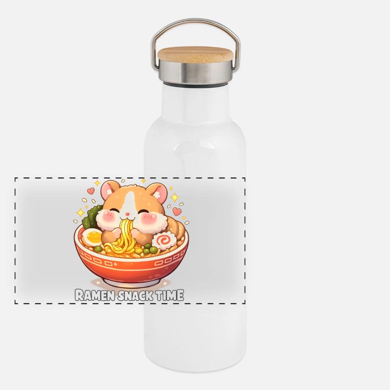 Ramen Panorama Thermosflasche mit Bambusdeckel