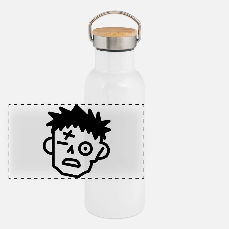 Panorama Thermosflasche mit Bambusdeckel
