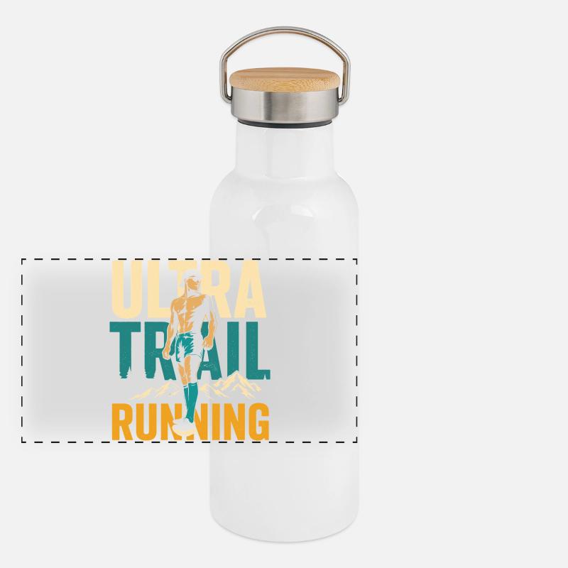 Ultra Trail Running Gourde isotherme avec bouchon en bambou
