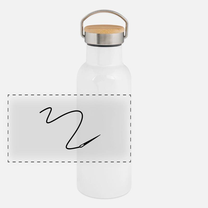 Needle with thread Panoramic Thermal Bottle with Bamboo Lid