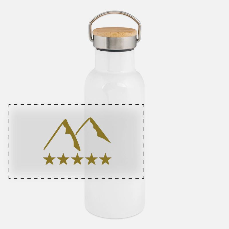 hills Gourde isotherme avec bouchon en bambou