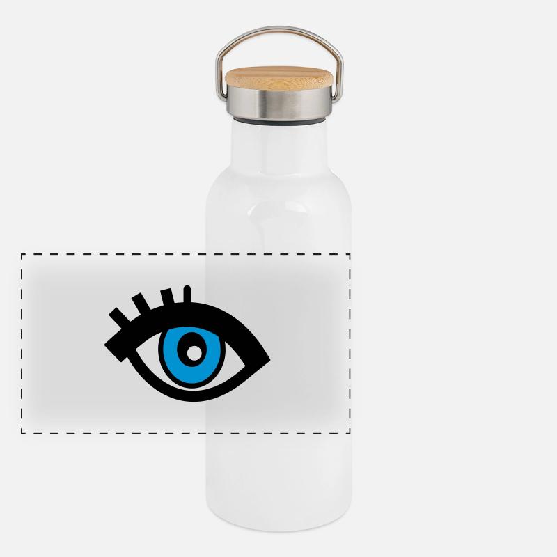 eyes Panorama Thermosflasche mit Bambusdeckel