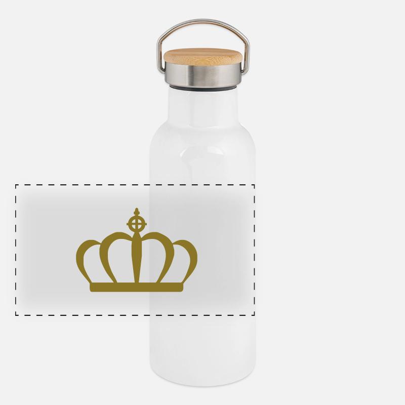 Panorama Thermosflasche mit Bambusdeckel