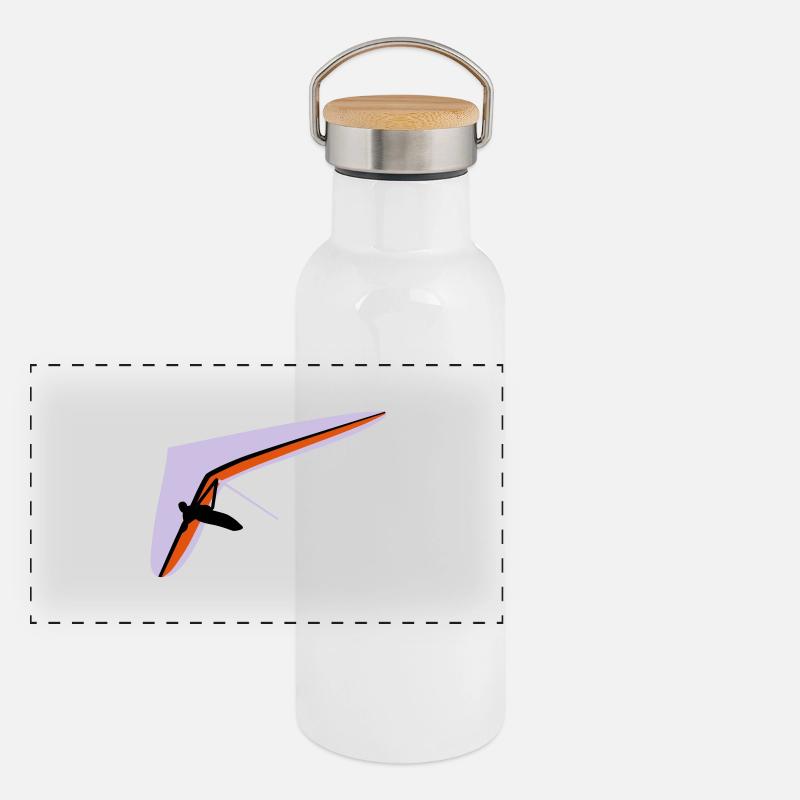 Panorama Thermosflasche mit Bambusdeckel