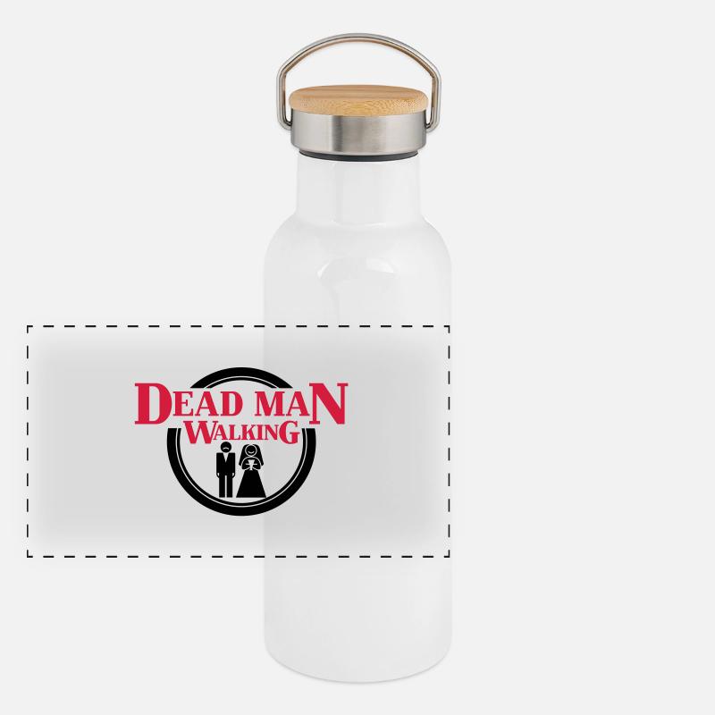 Dead Man Walking Panoramic Thermal Bottle with Bamboo Lid