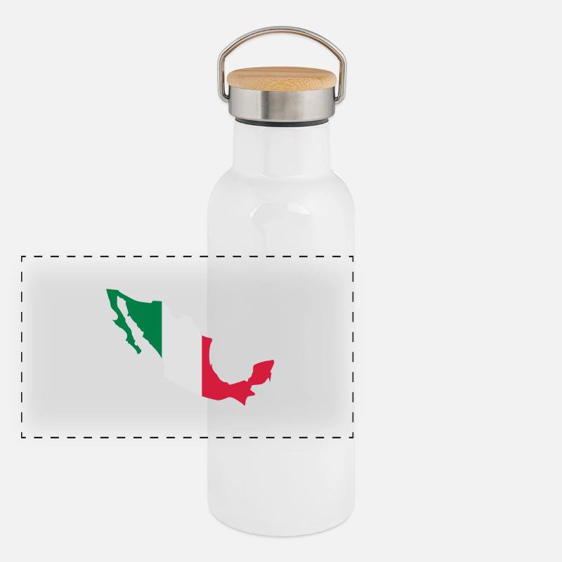 Mexico Panoramic Thermal Bottle with Bamboo Lid