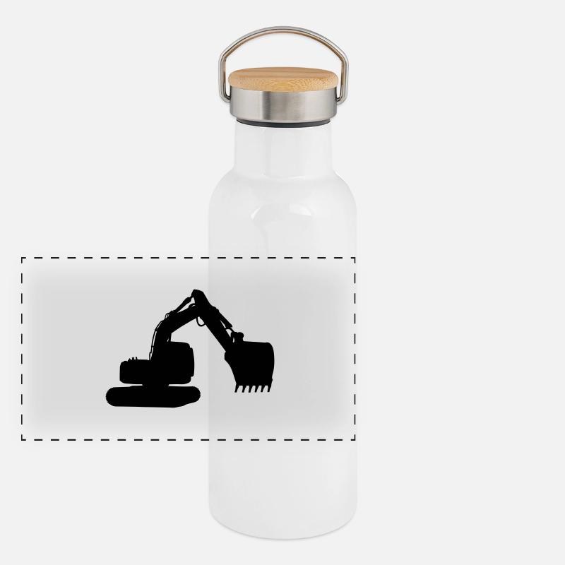 pelleteuse Gourde isotherme avec bouchon en bambou