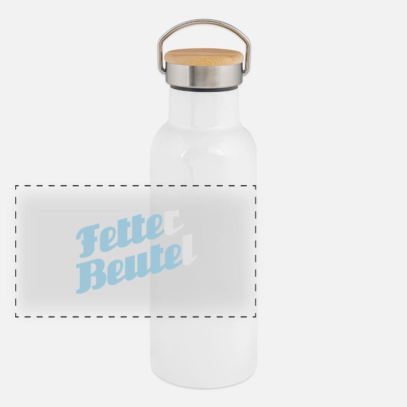 Fette(r) Beute(l) Panorama Thermosflasche mit Bambusdeckel