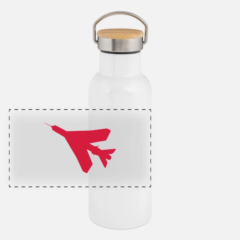 BAC English Electric Lightning Silhouette Panoramic Thermal Bottle with Bamboo Lid