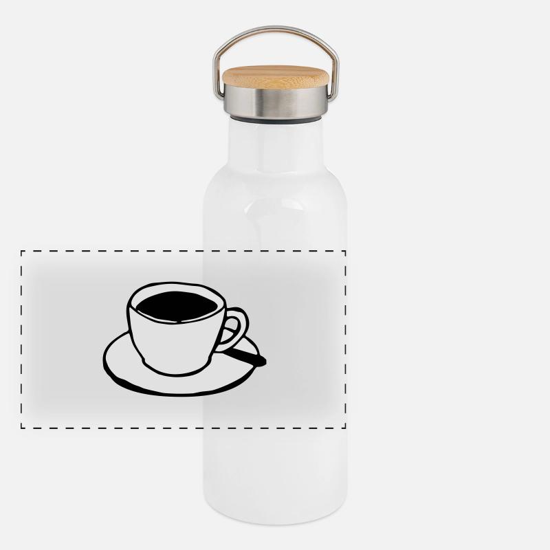 Le café Gourde isotherme avec bouchon en bambou