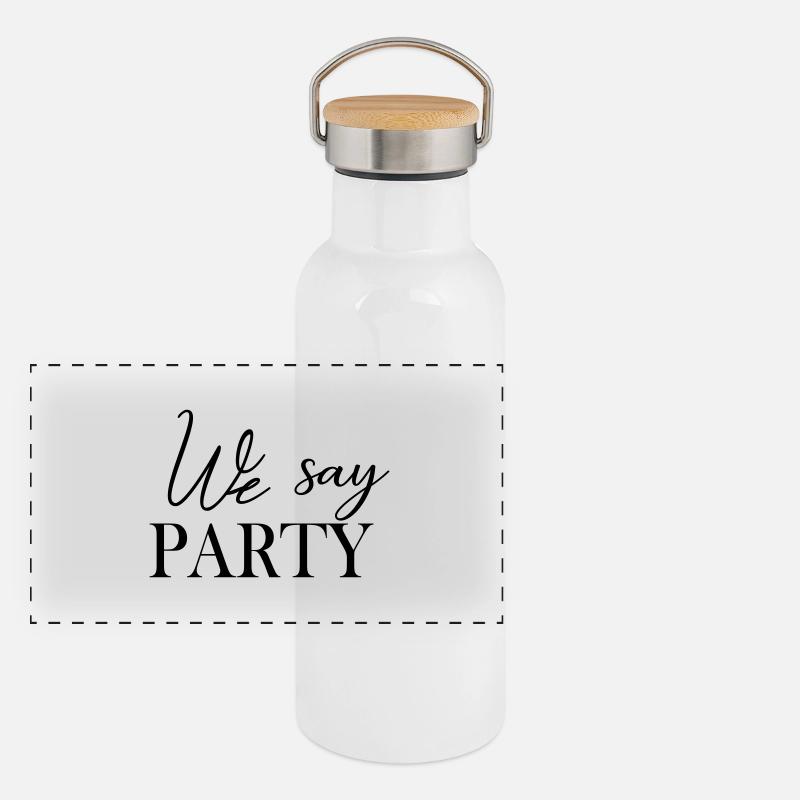 we_say_party Panoramic Thermal Bottle with Bamboo Lid