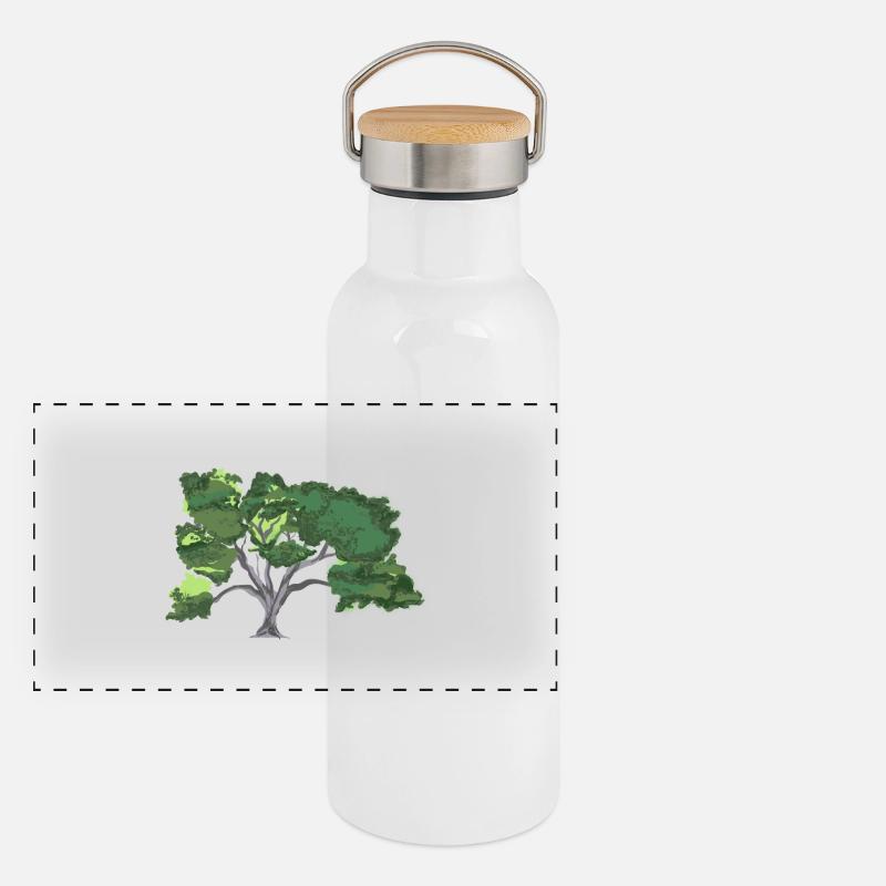 Chêne Gourde isotherme avec bouchon en bambou