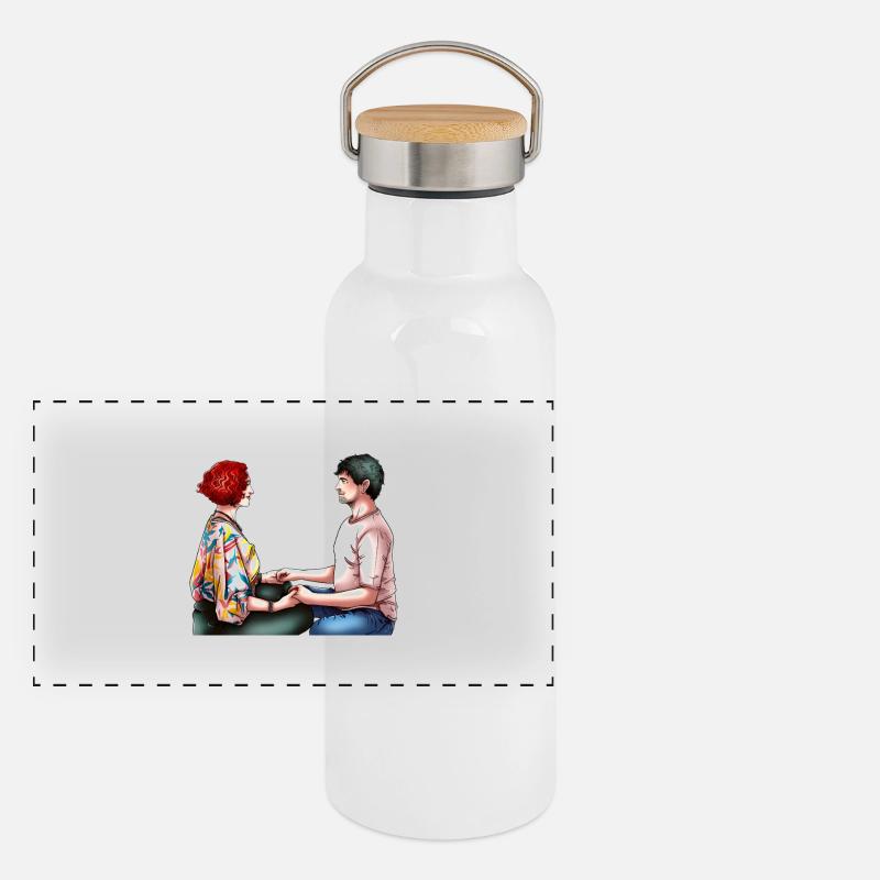 Augenblick Panorama Thermosflasche mit Bambusdeckel