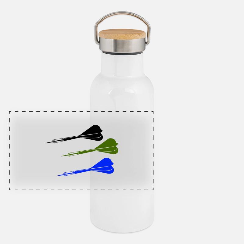 Darts Panoramic Thermal Bottle with Bamboo Lid
