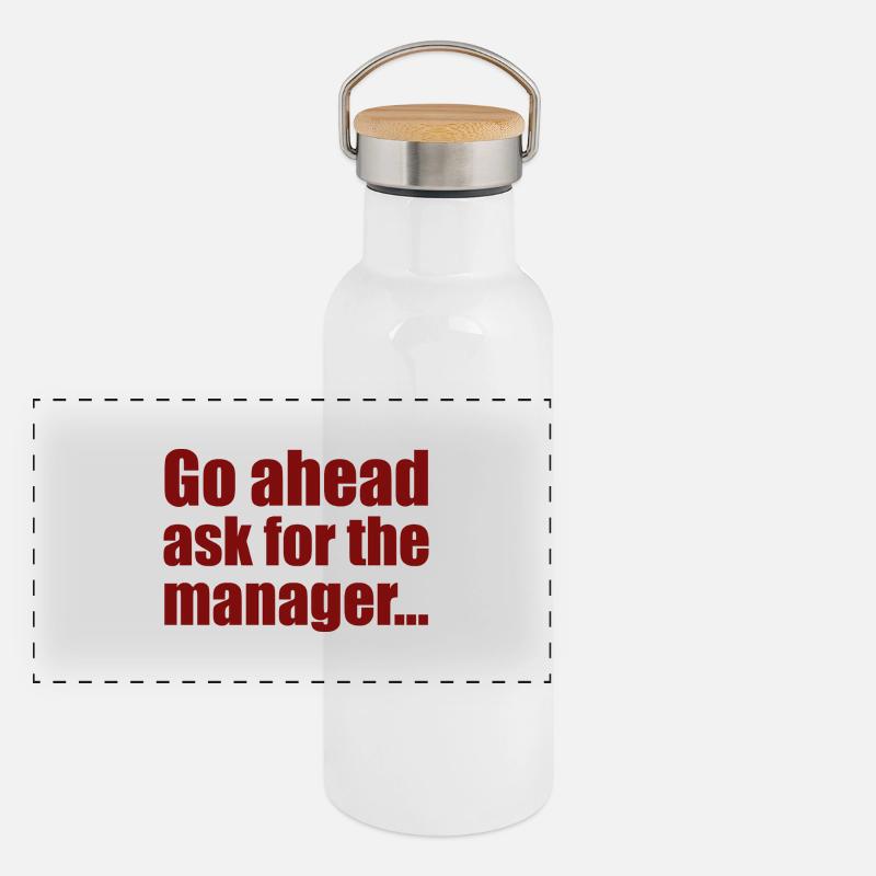 Manager Panorama Thermosflasche mit Bambusdeckel