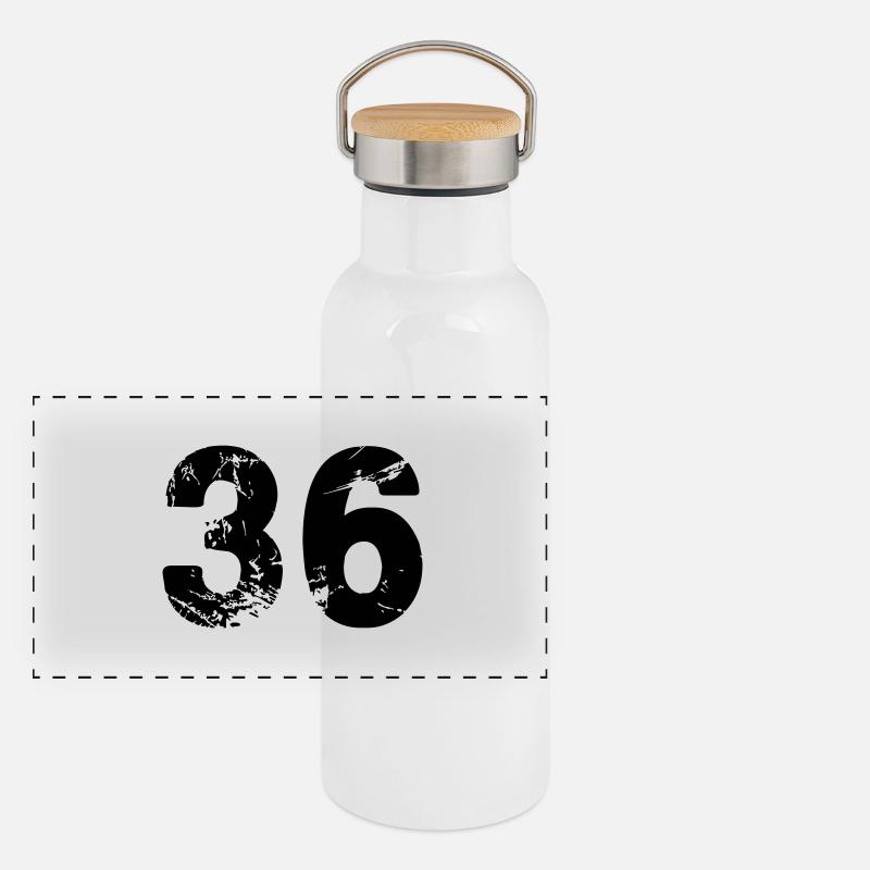 36 Gourde isotherme avec bouchon en bambou