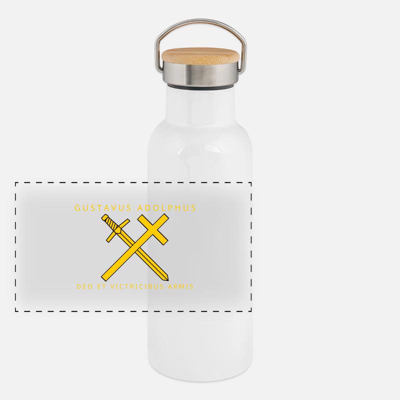 Gustav Adolf Panorama Thermosflasche mit Bambusdeckel