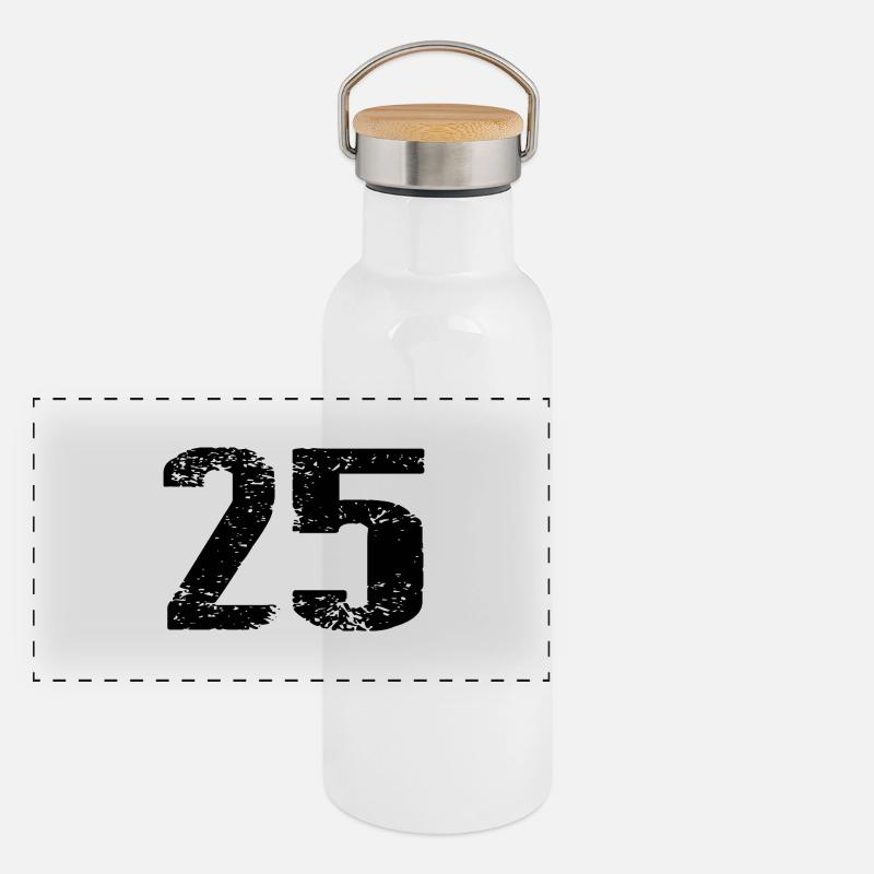 Maillot à 25 numéros Gourde isotherme avec bouchon en bambou