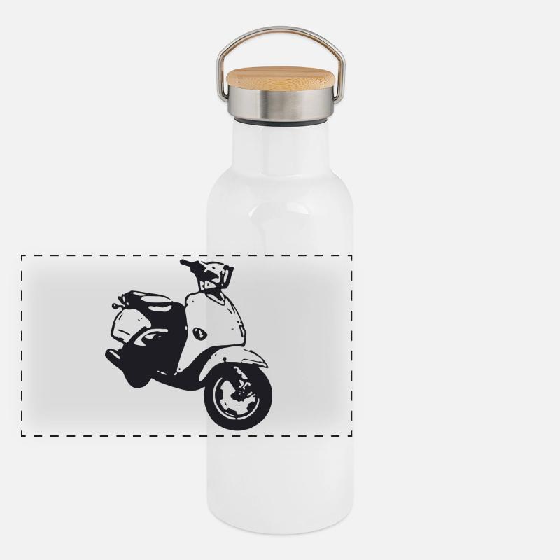 scooter Gourde isotherme avec bouchon en bambou