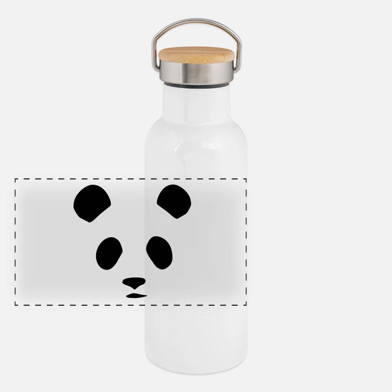 T-shirt Panda idée cadeau de Noël drôle Gourde isotherme avec bouchon en bambou