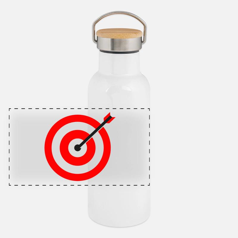 Target bull's-eye Panoramic Thermal Bottle with Bamboo Lid
